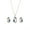Blue, variant on Ayyufe Fashion Women Set Oval Opal Drop Pendant Sweater Chain Necklace Earrings