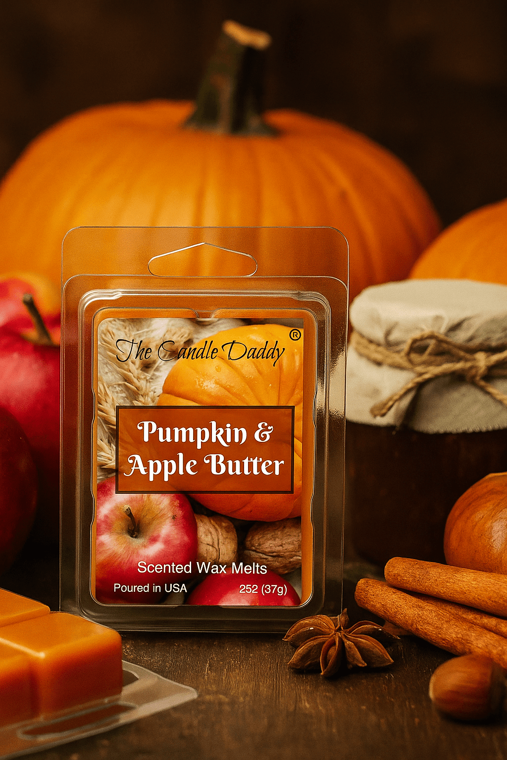 Pumpkin Apple Butter Maximum Scented Wax Melt - 1 Pack - 2 Ounces - 6 Cubes