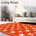 thumbnail image 2 of ODIKA 4'x6' Machine Washable Non-Slip Area Rug, Championship Entryway Supporter Celebration Collector High Traffic Rug with Pad, Red, 669775, 2 of 8