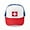 Red/Blue/White, variant on CafePress - Switzerland Swiss Suisse (CH) Flag - Adjustable Unisex Printed Trucker Hat with Mesh Back