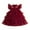 HB104 Red, variant on Curuila Children Girls Sequin Dress Short Fly Sleeve Ruffles Crew Neck Fashionable Dresses Clothes Size 6-7 Years Blue