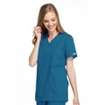 thumbnail image 3 of Cherokee Workwear Women's Scrubs Top Mock Wrap Tunic 4801, 3 of 5