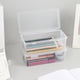thumbnail image 4 of Estuche para lápices, bolsa para lápices, bolsa para bolígrafos, caja de lápices de plástico de gran capacidad, apilable, translúcida, transparente, organizador de suministros de oficina, caja para bo, 4 of 7