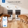thumbnail image 4 of Smart Automatic Cat Feeder with WiFi APP Control, Stainless Steel Bowl, 6L/25 Cup Capacity for Dog and Cat, 4 of 8