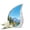 Mountains-3, variant on VALERASH Mini Mountain Urn for Ashes – 3 Inch Keepsake Teardrop Burial Urns for Adult Male – Small Memorials Urns for Human Ashes - Blue Cremation Urn for Adults - 3 Inch