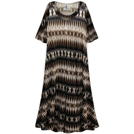 

Plus Size Women’s Short Sleeve Sleepwear with Long Pants Soft Loungewear Geo Sand Dune Print Pajama Set Tall Extra Large