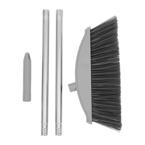 FRCOLOR Pink Small Broom Set with Soft Bristles for Home Use Made of Stainless Steel and PET