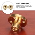 thumbnail image 3 of OULII 2pcs Threaded Insert Nuts Nut Brass Golden for Precision Production, 3 of 8