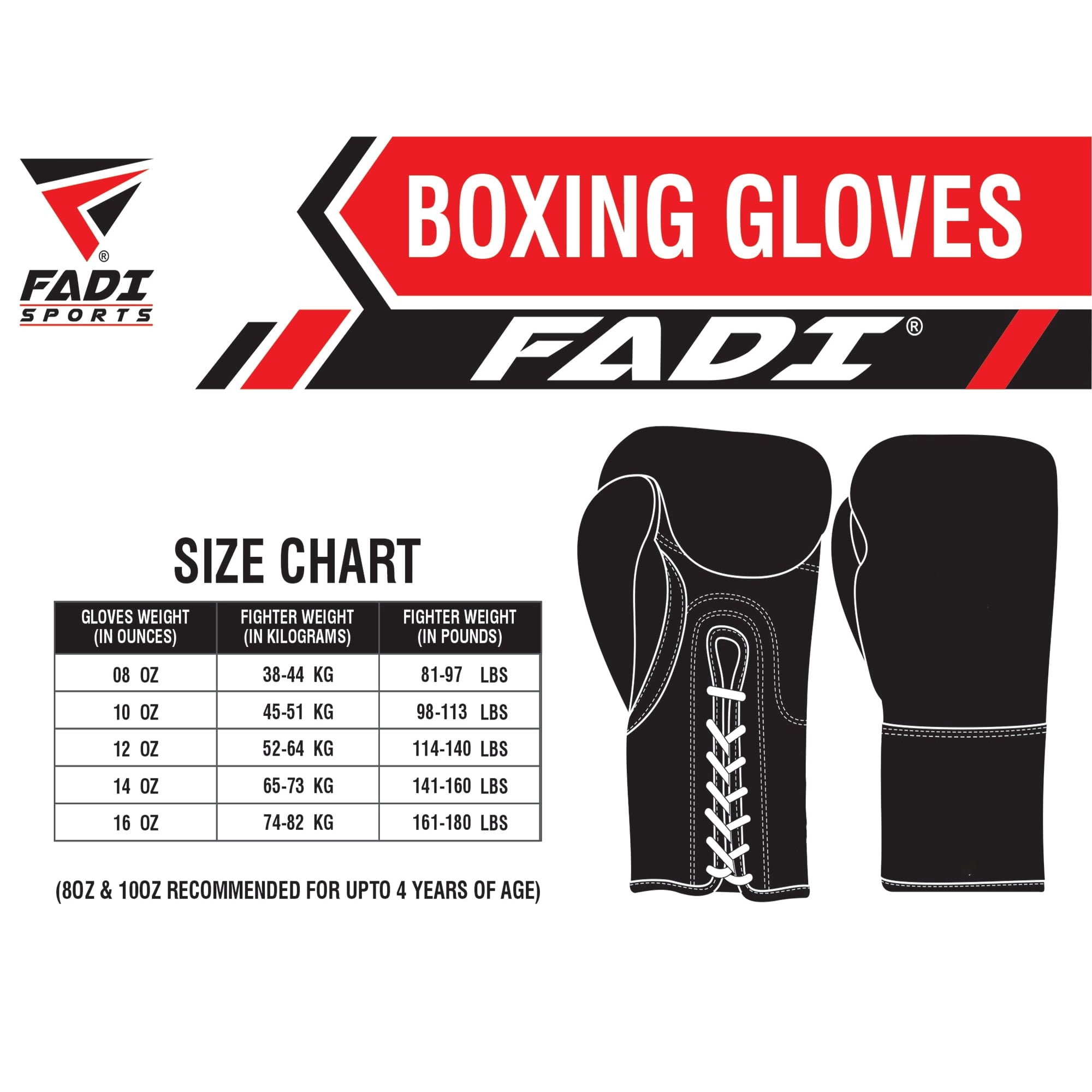 Fadi Sports A2 Lace-Up Boxing Gloves, for Training & Sparring, Matte Cowhide Leather, Green - 10 oz
