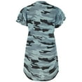 thumbnail image 4 of Women'S Crewneck Camo Print Loose Slim Casual Fashion Short Sleeved Loose Sundress, 4 of 7