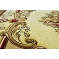 thumbnail image 6 of GLAMOUR 3D Hand Carved Traditional Rug Oriental Floral 7'9''x10'8'' Beige Cream, 6 of 8