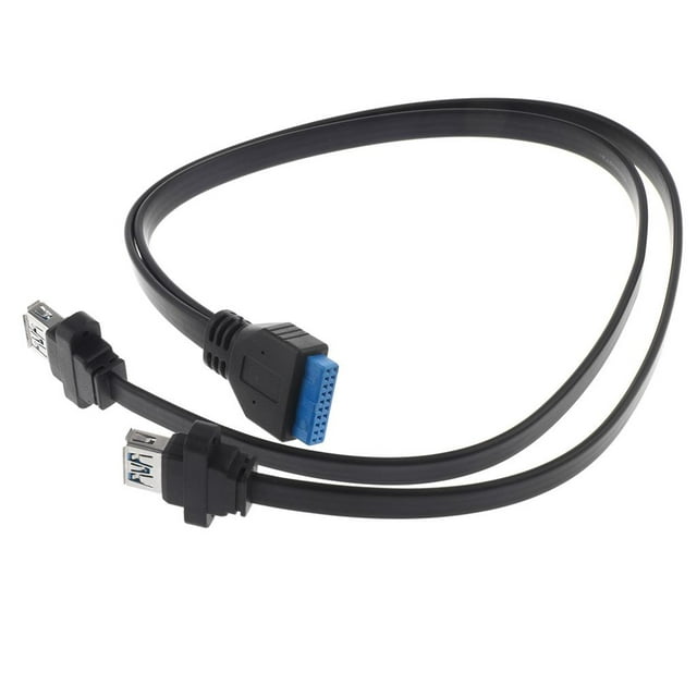 Adaptador de Cable de 20 Pines Macarena 2 Puertos 50cm USB 3.0