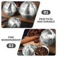 thumbnail image 2 of WASHWEPE 1Pack Tea Filter Silver 11Cm Diameter Stainless Steel for Afternoon Tea, 2 of 8