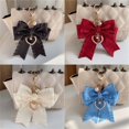 thumbnail image 6 of Stylish Bowknot Keychain with Pearls Fashion Bag Charm Cuteness Purse Accessory Delicate Hanging Pendant for Key and Bag, 6 of 7
