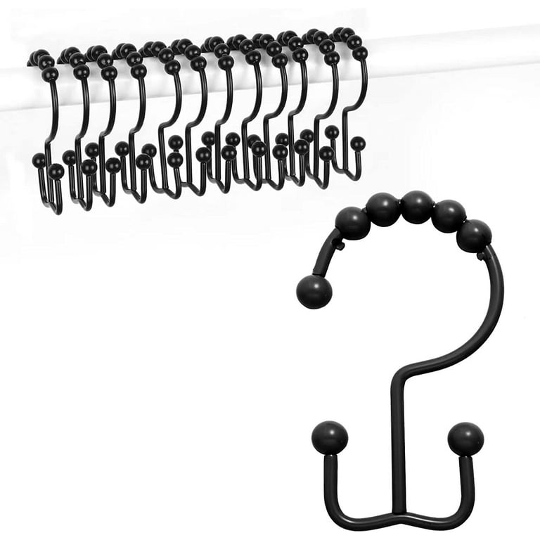 Shower Curtain Hooks,304 Stainless Steel Shower Rings for Bathroom
