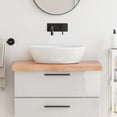 thumbnail image 1 of vidaXL Bathroom Countertop Light Brown 80x50x(2-6) cm Treated Solid Wood, 1 of 5