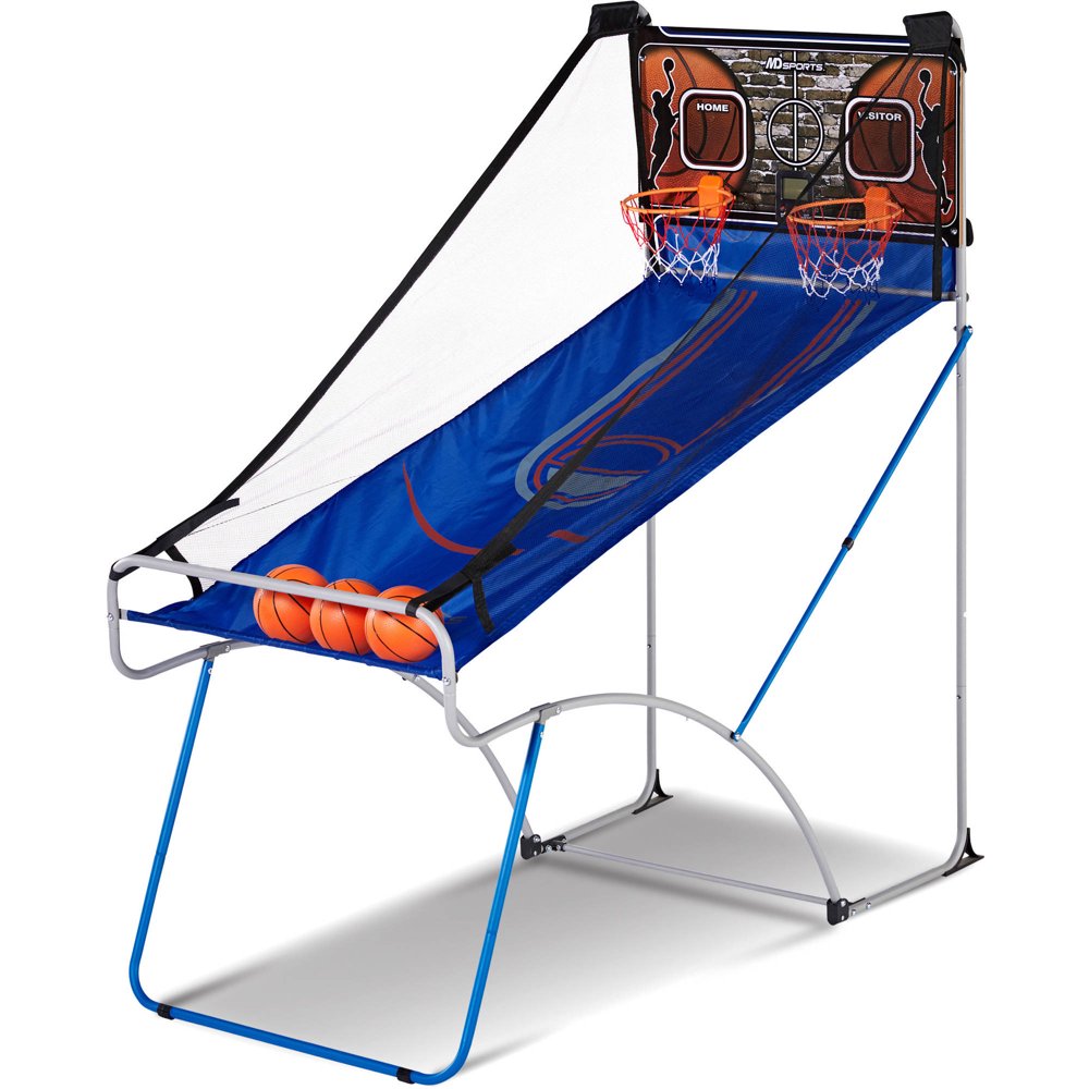 MD Sports EZFold 2Player Basketball Game, LED Scoring System