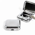 thumbnail image 1 of Stainless Steel Portable Ashtray with Lid - Square Metal Tray for Smokers, 1 of 5