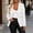 White, variant on IUYRTFE Women Lapel Collar Double Breasted Blazer Slim Fit Casual Suit Jacket for Office Daily Wear