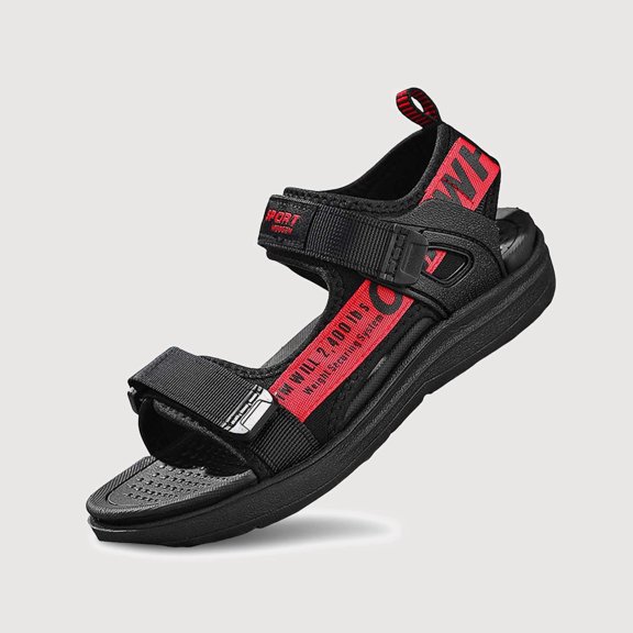 Gyujnb Little Boys Open Toe Sport Sandals Adjustable Strap Breathable Comfortable Outdoor Hiking Shoes (Boys),5.5-6 Years