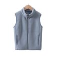 thumbnail image 2 of Posijego Boys Girls Fleece Vest Coats Zip up Vests Fuzzy Casual Sleeveless Jacket Kids Fall Winter Outerwear Vests, 2 of 5
