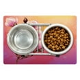 thumbnail image 1 of Magnolia Pet Mat for Food and Water, 3D Inspired Realistic Design of Vintage Bouquet Pink Blossom Spring Revival Theme, Non-Slip Rubber Mat for Dogs and Cats, 18" X 12", by Ambesonne, 1 of 2