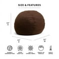 Big Joe Large 4' Fuf Bean Bag Chair, Multiple Colors/Fabrics
