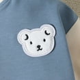 thumbnail image 6 of Mercatoo Baby Boy Girl Fall Outfit Zipper Long Sleeved Baseball Jacket Romper with Pocket Toddler Casual Clothes Set, 6 of 9