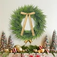 thumbnail image 5 of Guvpev Christmas Wreath, 22" Artificial Cedar Wreath with Bow Gold Cow Bell, Christmas Wreaths for Front Door, Christmas Door Cedar Wreath with Lights for Holidays Indoor Outdoor Xmas Decorations, 5 of 8