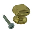 thumbnail image 2 of Kitchen Cabinet Knob Bright Cast Brass Color 1" Dia X 7/8" Proj Polished Brass Finish Non-Tarnish Knob Renovators Supply, 2 of 8