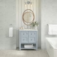 thumbnail image 7 of James Martin Vanities 30" Single Vanity, Bright White w/ 3 CM Victorian Silver Top, 7 of 7