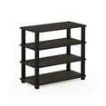 thumbnail image 2 of Furinno 13081EX/BK Turn-S-Tube 4-Tier Shoe Rack, Espresso/Black, 2 of 4