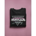 thumbnail image 3 of Retro Nightclub Dancing Sweatshirt Women -Image by Shutterstock, Female XX-Large, 3 of 4
