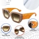 thumbnail image 5 of Gafas de sol FEISEDY grandes de marco grueso cuadrado B4074, 5 of 9