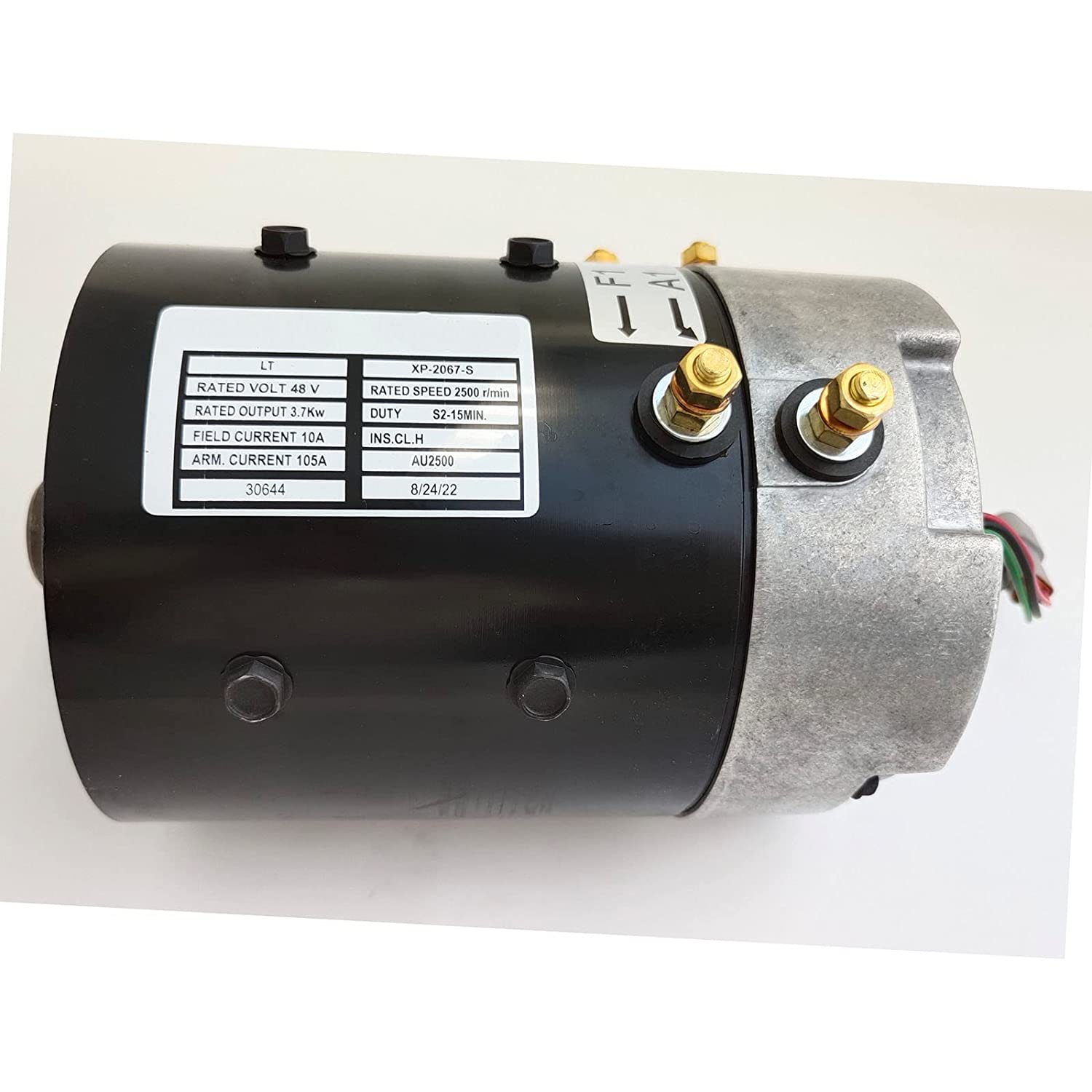 Seapple 48V DC XP-2067-S Electric Drive Motor Compatible with SepEx Motor ZQS48-3.7-T-GN 103572501 1035725-01 102240102 3.7 kW Electric Vehicle Club Car Golf Cart - image 3 of 6