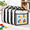 Black-Large, variant on Black Large 4 Pack PVC Zippered Craft Hobby Storage Bags For Building Bricks