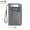 Gray, variant on New RFID anti-magnetic wallet with zipper, passport bag, document bag, ticket storage bag, multifunctional passport wallet