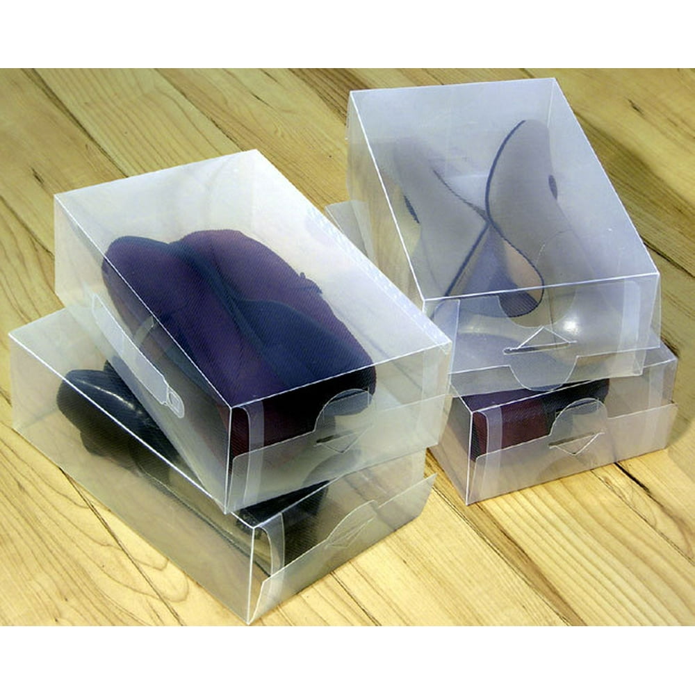 JABETC Clear Shoe Box Storage Boxes