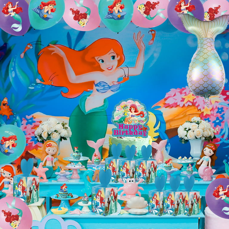 16Pcs Ariel Birthday Party Supplies Little Mermaid Party Bags