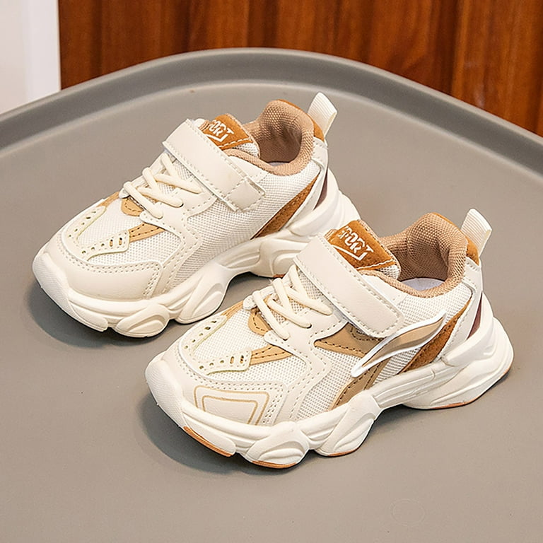 Akiihool Boys Slip on Sneakers Kids Tennis Shoes Breathable Running Shoes Walking Running Tennis Shoes Khaki 23 Walmart