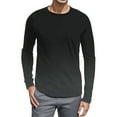 thumbnail image 1 of WEAIXIMIUNG Noël Homme Automne Hiver Décontracté Brossé Col Rond Manches Longues Chemise de Base Haut Blouse, 1 of 4
