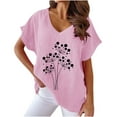 thumbnail image 2 of Mareep Blouse Femme P-3TG Col Femme Imprimé T - Mode Confortable Blouses Femme Tops Liquidation, Cadeau, 2 of 4