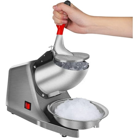 

Shaved Ice Machine Ice Crusher Snow Cone Machine with Stainless Steel Blade Kitchen Electric for Shaved Ice and Snow Cone (300W 2000r/min)