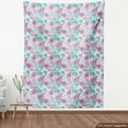 thumbnail image 3 of Pastel Fabric by the Yard, Illustration of Spring Season Theme with Little Petals and Peonies Growth, Decorative Upholstery Fabric for Sofas and Home Accents, Blue Purple and White by Ambesonne, 3 of 4