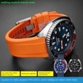 thumbnail image 4 of Correa de goma curvada de 22 mm para reloj SEIKO PROSPEX Cola Ring SRPA21J1 SRPE99K1SRP777J SRPC91J1/25J1 Pulsera para hombre, 4 of 5