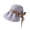 Light Purple, variant on Women Bow‑Knot Bucket Hat Summer Wide Brim UV Protection Sun Hat Pleated Design Casual Outdoor Breathable Travel Fisherman Cap