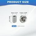 thumbnail image 2 of Hex Socket Grub Screw Flat Point Grub Bolt Stainless Steel Head Socket Set Screws for Door Handles, Light Fixture M3x5mm 100, 2 of 7
