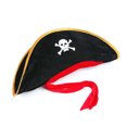 thumbnail image 3 of Sombrero de pirata con parche en el ojo de pirata, gorro de disfraz divertido de pirata con estampado de calavera clásico, accesorios de pirata, 3 of 4