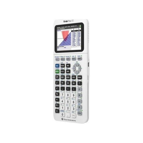 Pre-Owned Texas Instruments TI-84 Plus CE Color Graphing Calculator - Bright White - High School/College