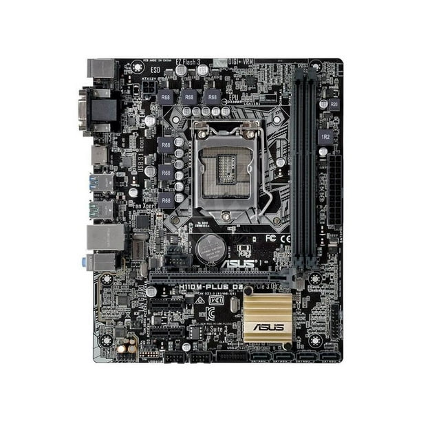 H110PLUS Asus Intel H110 Socket LGA1151 DDR4 VGA DVI Sata Motherboard